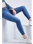 Kadın Wendy Skinny Ultra Likra Jean Pantolon Wth Gold - Koyu Mavi 1