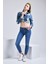Kadın Wendy Skinny Ultra Likra Jean Pantolon Wth Gold - Koyu Mavi 4