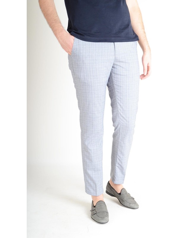dilim salon Yeniden yapıştırmak  Luppo Club Kırçıllı Yazlık Slimfit Mavi Erkek Pantolon Fiyatı