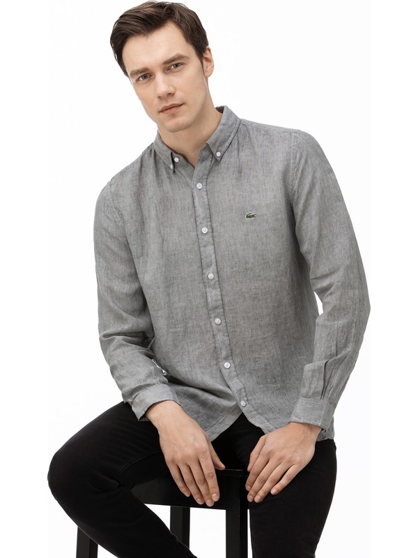 Gant Erkek Bej Regular Keten Gomlek 3040620 Gant