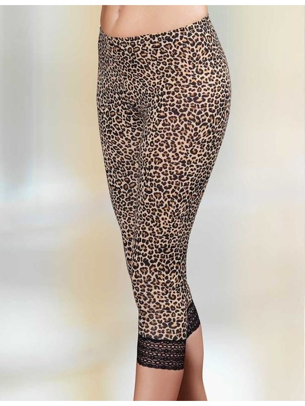 Sahinler Leopar Desenli Pacasi Dantel Kapri Tayt Mb291 Fiyati