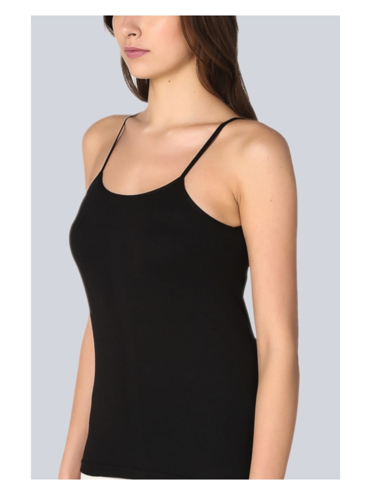 Tutku Kadın Beyaz 3'lü Paket Pamuklu Ribana İp Askılı Atlet - Görsel 3