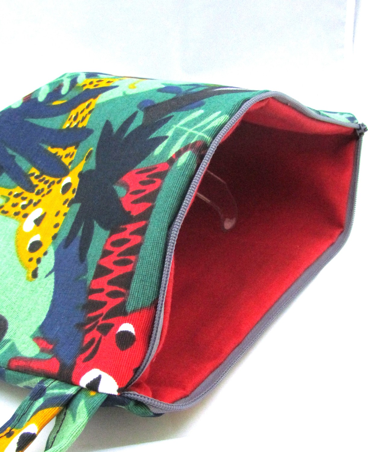 Pafuli El Yapımı Clutch Çanta Jungle görsel 3
