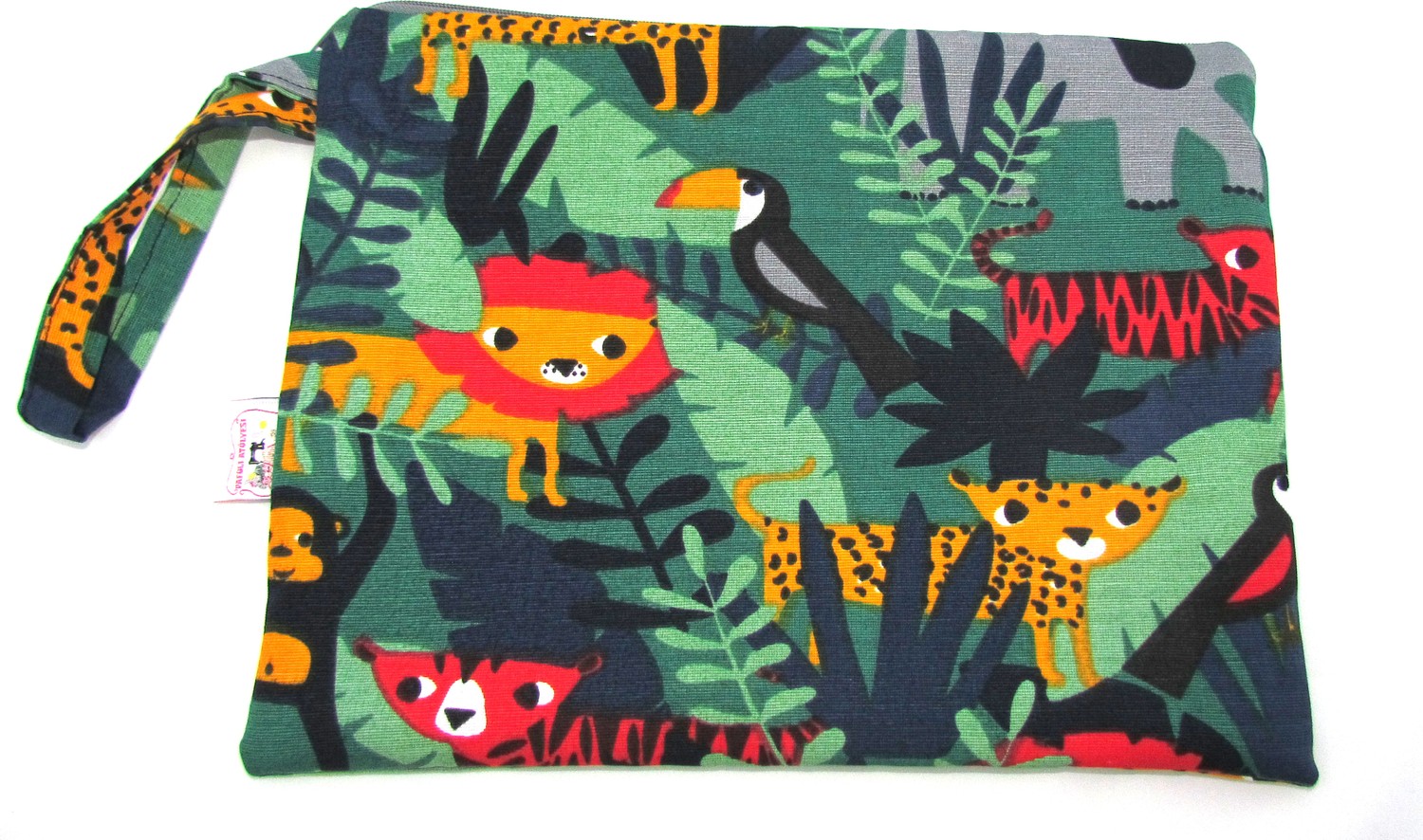 Pafuli El Yapımı Clutch Çanta Jungle görsel 2