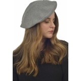 Labalaba Kadın Beret Model Bej Şapka