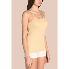 Tutku Kadın Atlet 6'lı Paket Pamuklu Ribana İp Askılı Nefes Alabilir Yazlık Kullanım