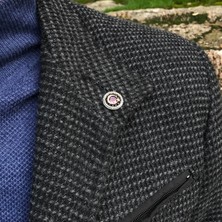 Midyat Nurtaş Gümüş Ayyıldız Model Gümüş Erkek Yaka Iğnesi Rozet