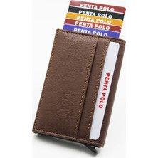 Penta Polo Ekose Desen Mekanizmalı Akıllı Cüzdan Kartlık1