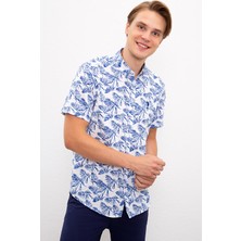 U.S. Polo Assn. Erkek Beyaz Kısakol Gömlek 50219363-VR013