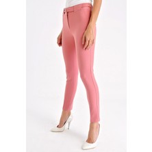 Jument Yüksek Bel Kemerli D Tokalı Ofis Pantalon