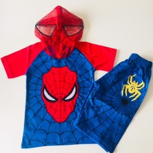 Spiderman Örümcek Adam Tshirt Şort Takım Eşofman Kostüm