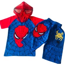 Spiderman Örümcek Adam Tshirt Şort Takım Eşofman Kostüm