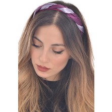 Hahai Kadın Çift Dolama  Mor&eflatun Renk Saten Taç