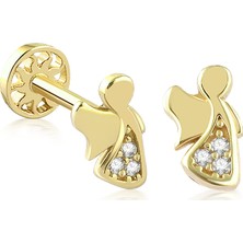 Yapar Jewellery 14 Ayar Altın Melek Kulak Piercing
