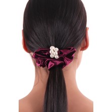 Labalaba Hahai Kadın Inci Boncuk Detaylı Scrunchie Toka