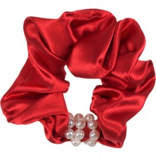 Labalaba Hahai Kadın Inci Boncuk Detaylı Scrunchie Toka