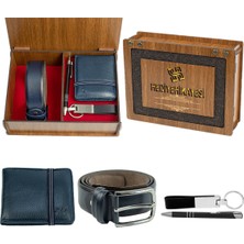 Hky Hakiki Deri Erkek Cüzdan ve Kemer Seti