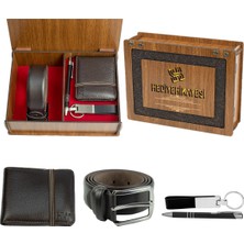 Hky Hakiki Deri Erkek Cüzdan ve Kemer Seti