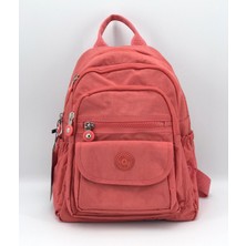 Mega 255 Krinkıl Kumaş Sırt Çantası Somon