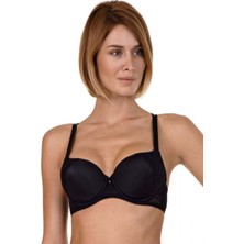 Lisca Evelyn 20228 Kadın Siyah Toparlayıcı Balenli İnce Süngerli  Sütyen