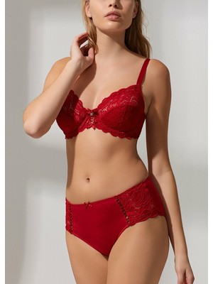 Suwen Isabelle Slip Külot - Bordo
