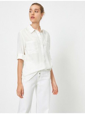 Koton Kadın Klasik Yaka Gömlek