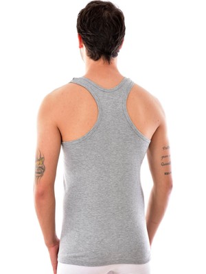 Tutku 0118 Gri 6 Adet Erkek Spor Atlet %100 Pamuk Rahat Kesim ve Nefes Alabilir Özellikte