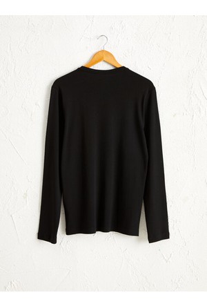 Siyah Erkek V Yaka T Shirt 6yam12138lk999 Koton