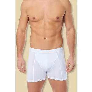 Erkek Beyaz 6'lı Paket Elastan Streç Boxer