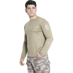 Vogel Tactical Vogel Bisiklet Yaka Taktik Tişört Bej
