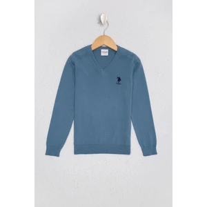 U.S. Polo Assn. Erkek Çocuk Basic Triko Kazak 50210681-VR152