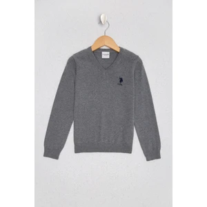 U.S. Polo Assn. Erkek Çocuk Basic Triko Kazak 50210681-VR086