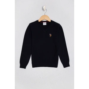 U.S. Polo Assn. Erkek Çocuk Basic Triko Kazak 50209467-VR033