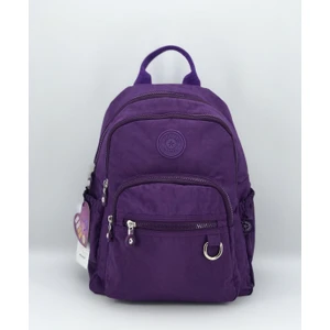 252 Krinkıl Kumaş Sırt Çantası Mor