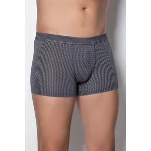 Erkek Boxer Gri 3'lü Paket Damla Desenli