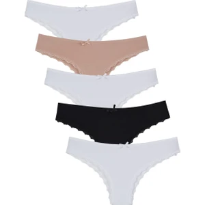 Mixcolor Kadın Külot 5'li Paket Brazillian
