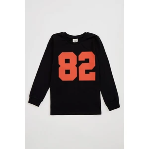 Erkek Çocuk Spor Bisiklet Yaka Baskılı Sweatshirt S0780A620AU