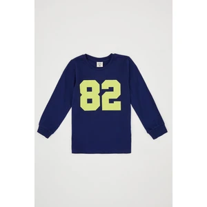 Erkek Çocuk Spor Bisiklet Yaka Baskılı Sweatshirt S0780A620AU