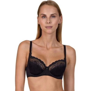 Evelyn 20227 Kadın Siyah Toparlayıcı Balenli Süngersiz Sütyen
