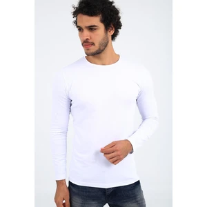 Mys Lion 4013 Slim Fit Likralı Uzunkol Basic Sweat