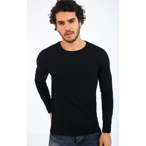 Mys Lion 4013 Slim Fit Likralı Uzunkol Basic Sweat