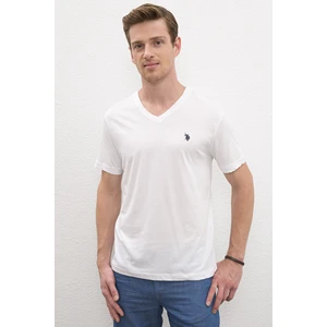 U.S. Polo Assn. Erkek Beyaz Basic T-Shirt
