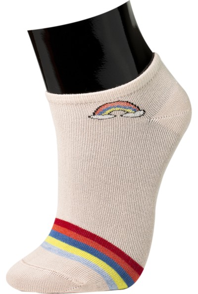 Roff Bamboo Kadın Patik Çorabı 6'lı Çok Renkli 36 - 40