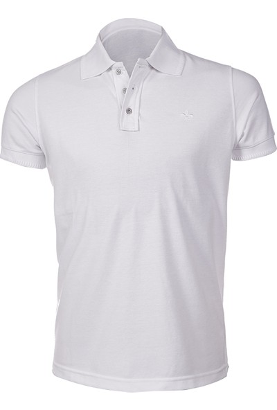 Wgust Antalya Erkek Lacost T-Shirt Beyaz XL