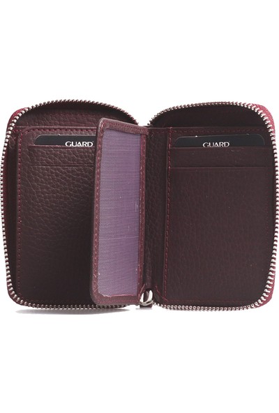 Guard Mini Fermuarlı Cüzdan / 796 - Bordo