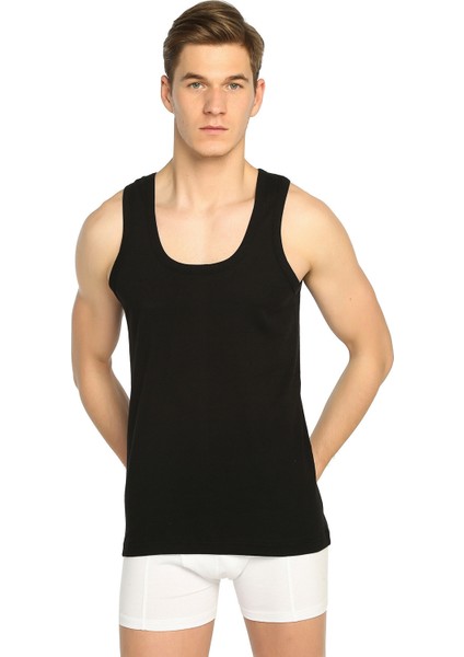 Erkek Ribana Likralı Atlet 3'lü Paket