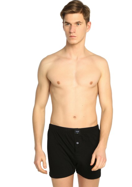 Erkek Penye Düğmeli Boxer 12'li Paket