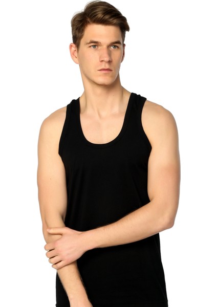 1'li Paket Tutku 0114-0118 Spor Erkek Atlet & Likralı Pamuk Boxer Takım
