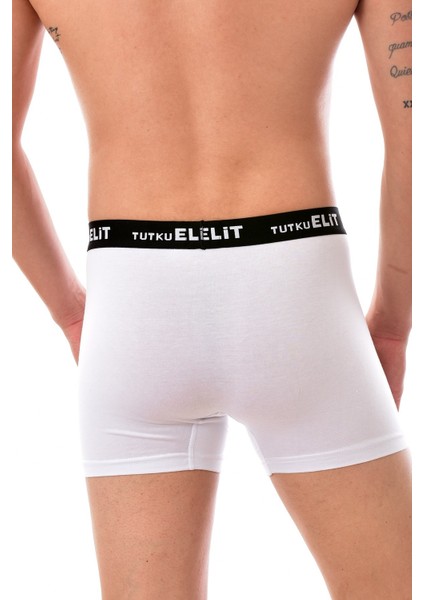 3 Adet Elit 1252 Erkek Modal Elasthan Boxer Beyaz