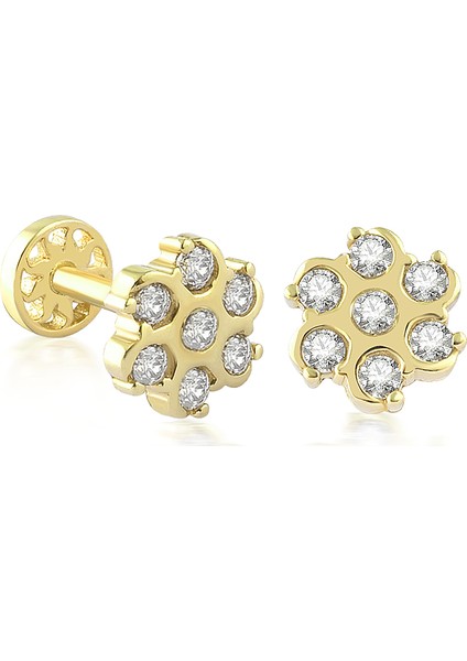Yapar Jewellery 14 Ayar Altın Coronet Tragus Piercing